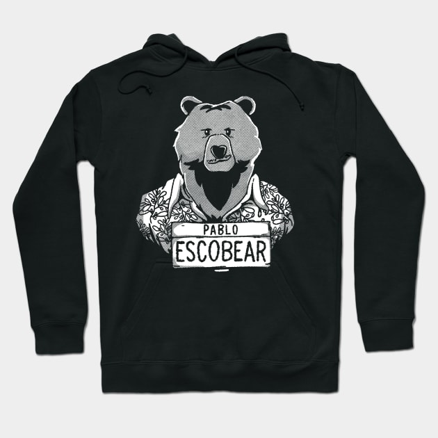 Pablo Escobear Hoodie by fitasartwork